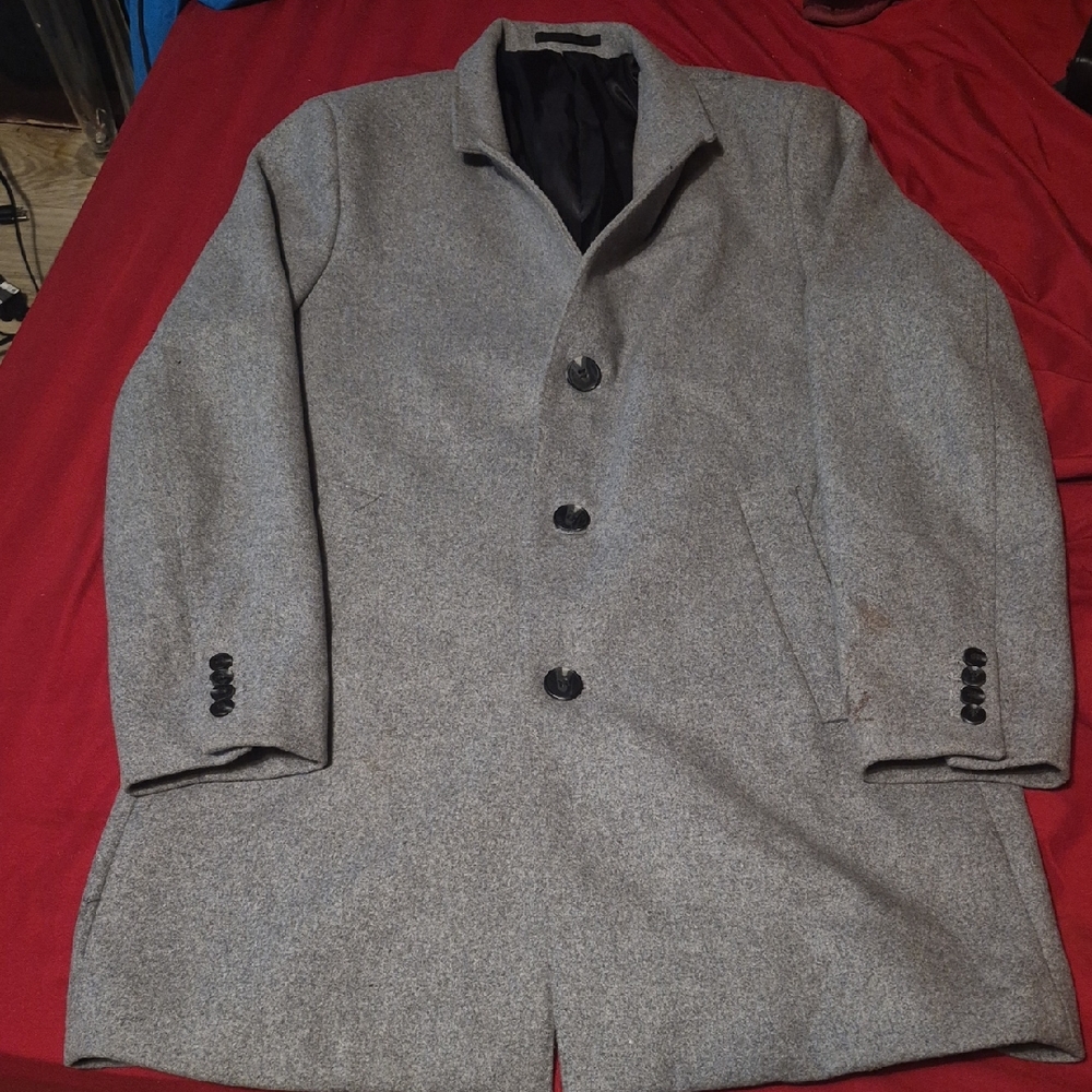 H&M Trench Charcoal Coat